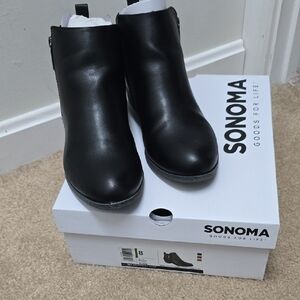 Sonoma Women's Sleek Black Millo Boots - Size 8